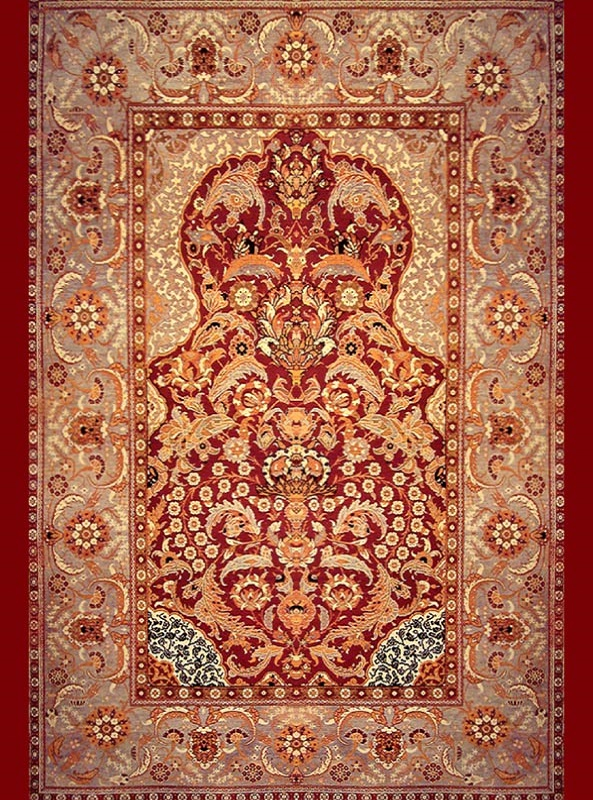 قالیچه و فرشینه سنتی و مدرن هال و پذیرایی برند رویان کد D322 سایت خرید برو