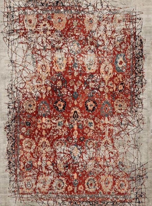 قالیچه و فرشینه سنتی و مدرن هال و پذیرایی برند رویان کد D331 سایت خرید برو