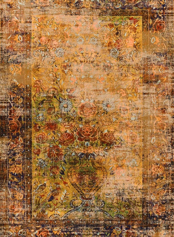 قالیچه و فرشینه سنتی و مدرن هال و پذیرایی برند رویان کد D361 سایت خرید برو