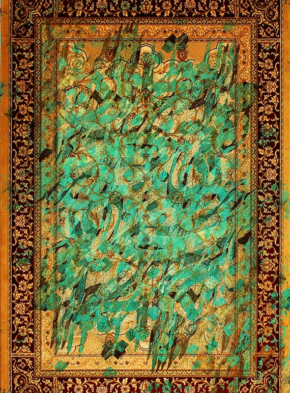 قالیچه و فرشینه سنتی و مدرن هال و پذیرایی برند رویان کد D362 سایت خرید برو