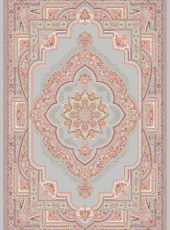 قالیچه و فرشینه سنتی و مدرن هال و پذیرایی برند رویان کد D369 سایت خرید برو