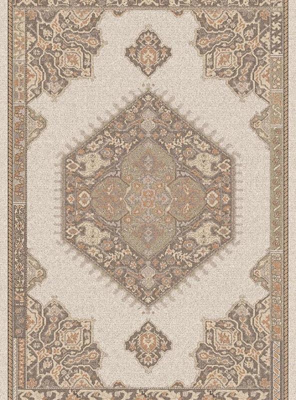 قالیچه و فرشینه سنتی و مدرن هال و پذیرایی برند رویان کد D378 سایت خرید برو