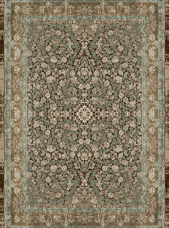 قالیچه و فرشینه سنتی و مدرن هال و پذیرایی برند رویان کد D386 سایت خرید برو