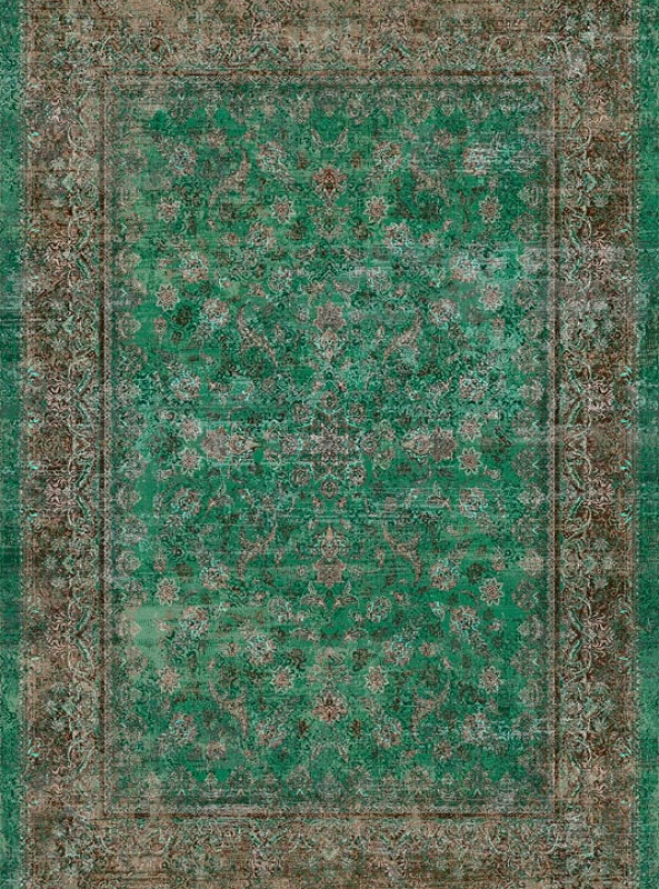 قالیچه و فرشینه سنتی و مدرن هال و پذیرایی برند رویان کد D389 سایت خرید برو