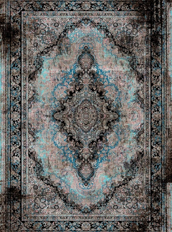 قالیچه و فرشینه سنتی و مدرن هال و پذیرایی برند رویان کد D393 سایت خرید برو