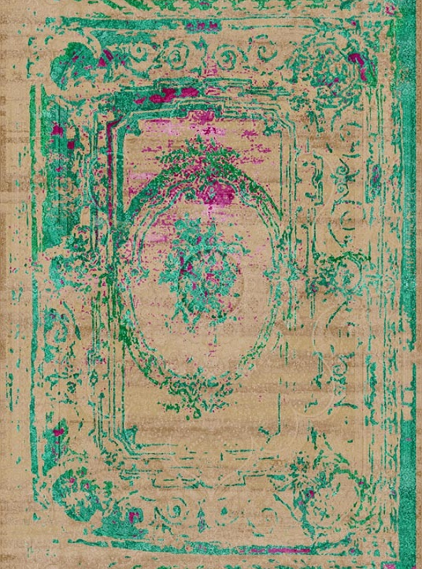 قالیچه و فرشینه سنتی و مدرن هال و پذیرایی برند رویان کد D403 سایت خرید برو