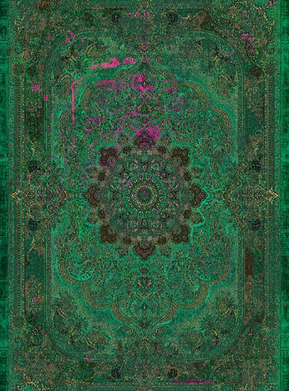 قالیچه و فرشینه سنتی و مدرن هال و پذیرایی برند رویان کد D412 سایت خرید برو