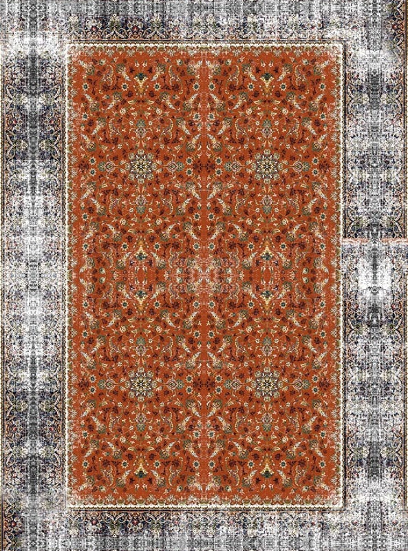 قالیچه و فرشینه سنتی و مدرن هال و پذیرایی برند رویان کد D416 سایت خرید برو