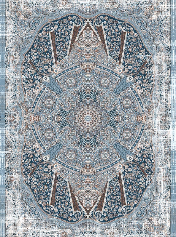 قالیچه و فرشینه سنتی و مدرن هال و پذیرایی برند رویان کد D417 سایت خرید برو