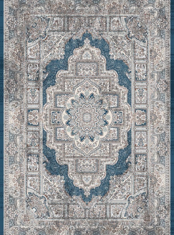 قالیچه و فرشینه سنتی و مدرن هال و پذیرایی برند رویان کد D418 سایت خرید برو