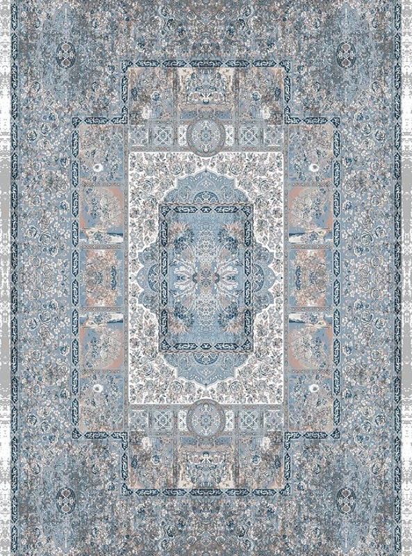 قالیچه و فرشینه سنتی و مدرن هال و پذیرایی برند رویان کد D419 سایت خرید برو