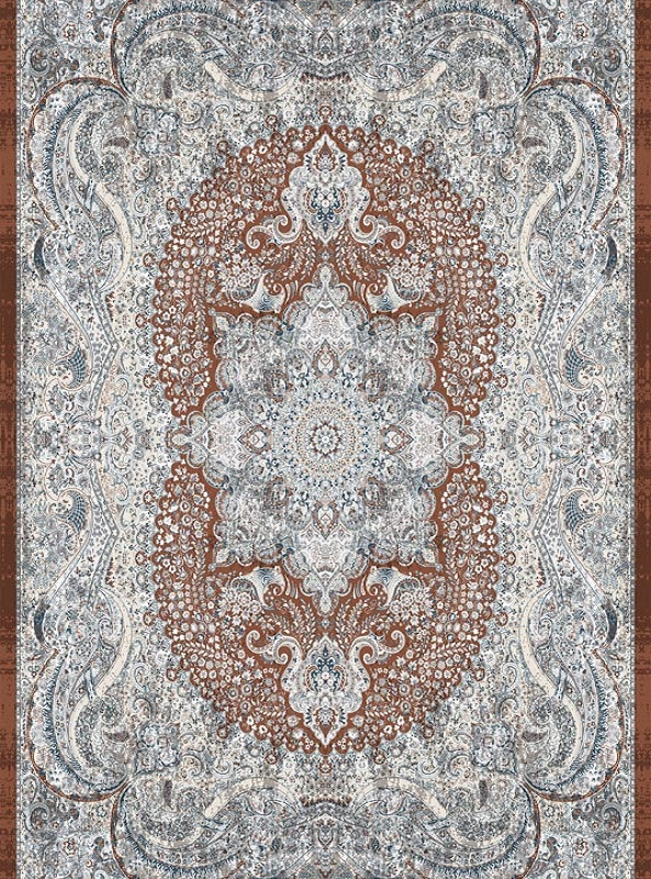 قالیچه و فرشینه سنتی و مدرن هال و پذیرایی برند رویان کد D422 سایت خرید برو