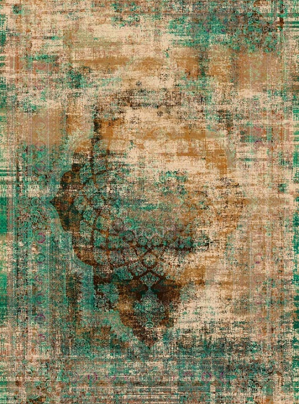 قالیچه و فرشینه سنتی و مدرن هال و پذیرایی برند رویان کد D424 سایت خرید برو