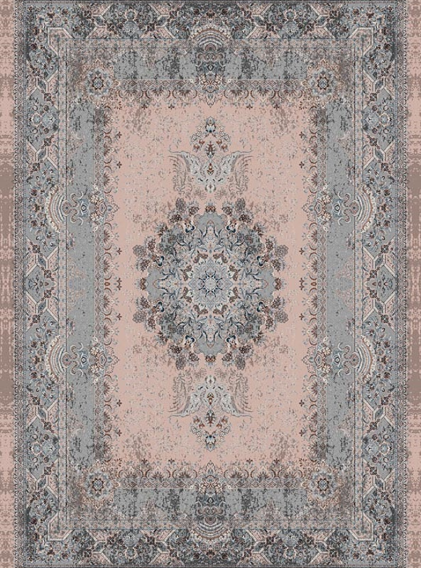 قالیچه و فرشینه سنتی و مدرن هال و پذیرایی برند رویان کد D427 سایت خرید برو