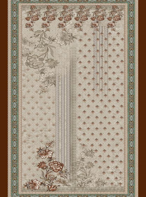 قالیچه و فرشینه سنتی و مدرن هال و پذیرایی برند رویان کد D430 سایت خرید برو