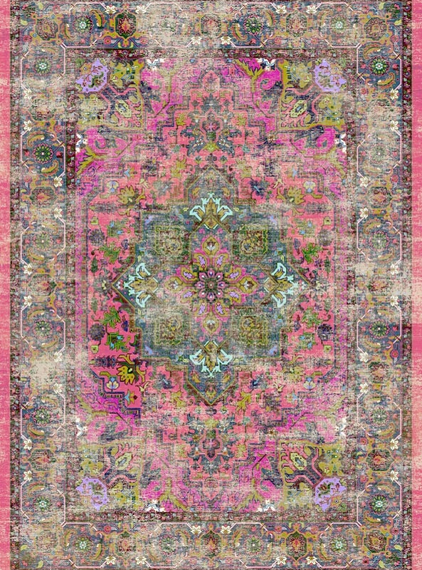 قالیچه و فرشینه سنتی و مدرن هال و پذیرایی برند رویان کد D440 سایت خرید برو