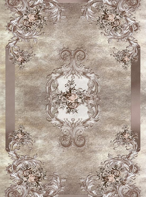 قالیچه و فرشینه سنتی و مدرن هال و پذیرایی برند رویان کد D464 سایت خرید برو