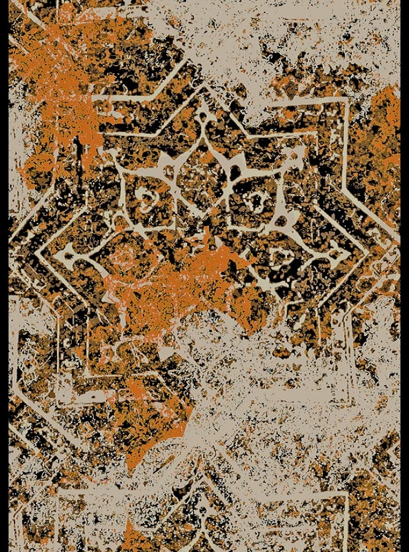 قالیچه و فرشینه سنتی و مدرن هال و پذیرایی برند رویان کد D468 سایت خرید برو