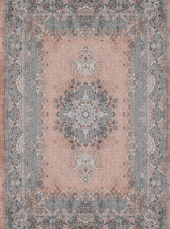 قالیچه و فرشینه مدرن هال و پذیرایی برند رویان کد F4 سایت خرید برو