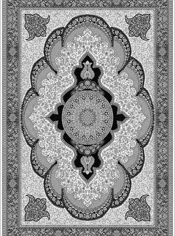 قالیچه و فرشینه مدرن هال و پذیرایی برند رویان کد F16 سایت خرید برو