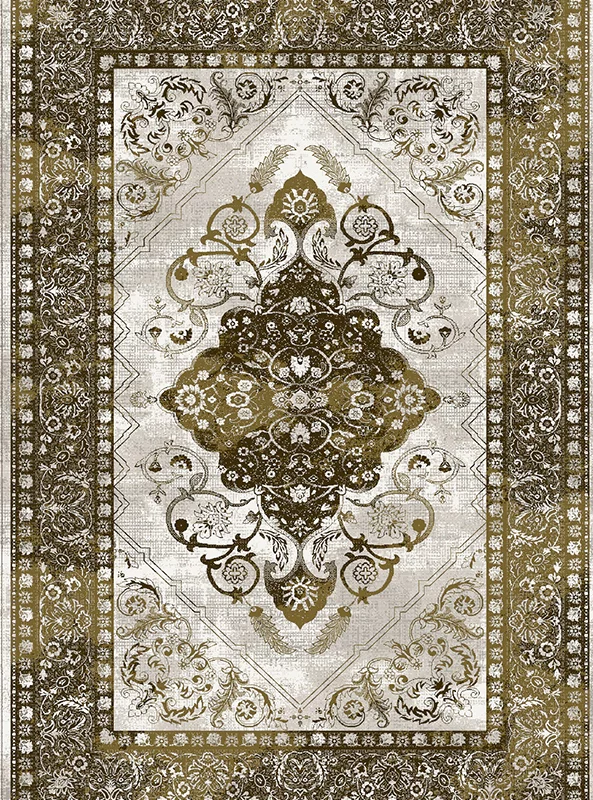 قالیچه و فرشینه مدرن هال و پذیرایی برند رویان کد F31 سایت خرید برو