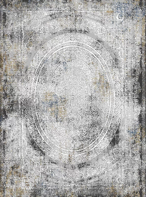 قالیچه و فرشینه مدرن هال و پذیرایی برند رویان کد F35 سایت خرید برو