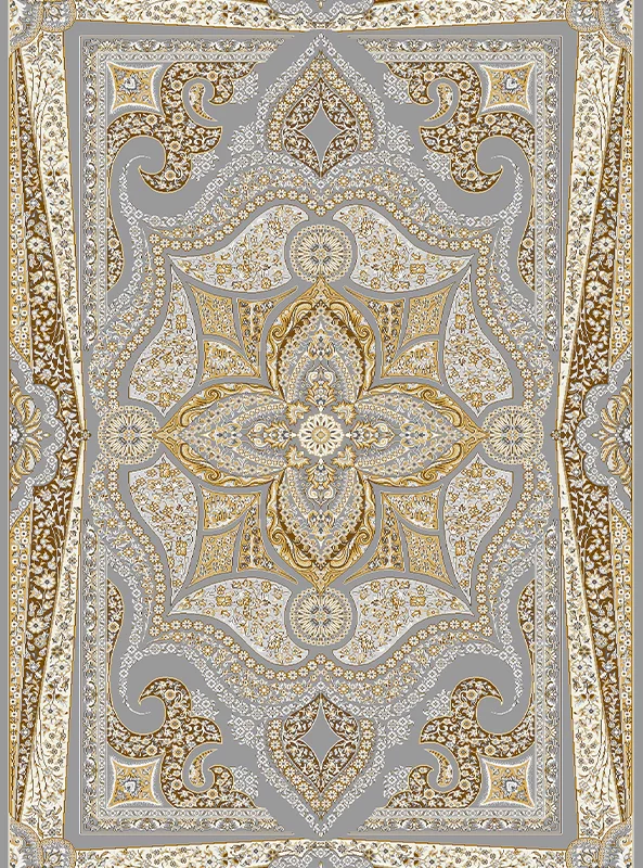 قالیچه و فرشینه مدرن هال و پذیرایی برند رویان کد F53 سایت خرید برو