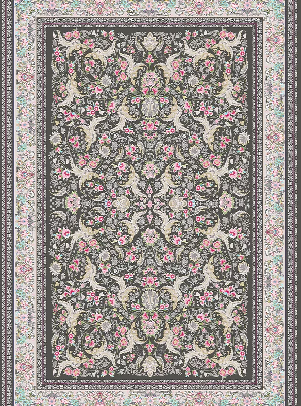 قالیچه و فرشینه مدرن هال و پذیرایی برند رویان کد F54 سایت خرید برو