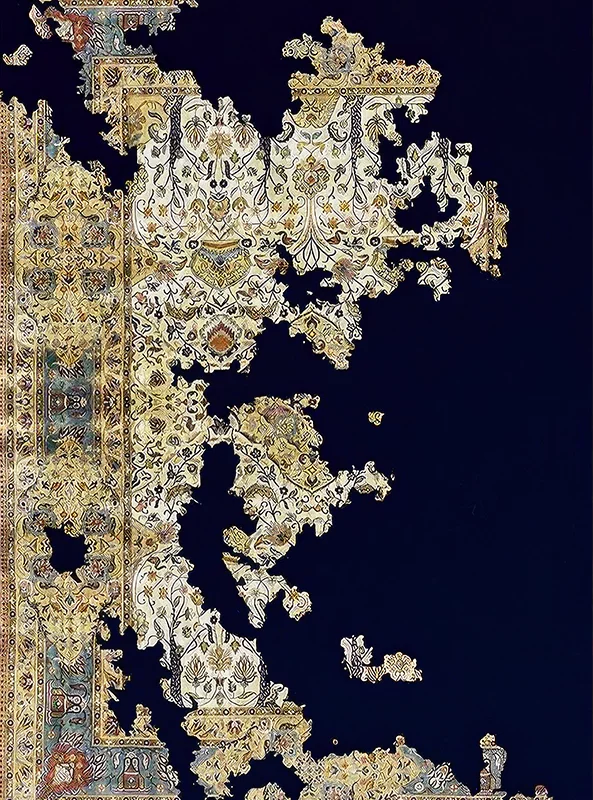 قالیچه و فرشینه مدرن هال و پذیرایی برند رویان کد F64 سایت خرید برو