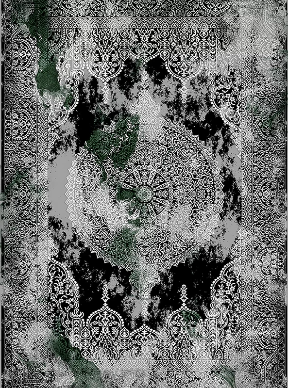 قالیچه و فرشینه مدرن هال و پذیرایی برند رویان کد F78 سایت خرید برو