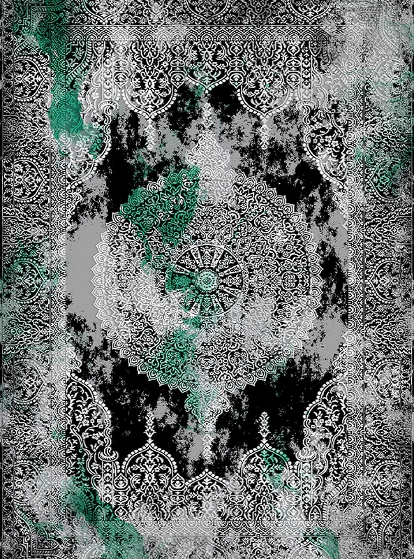 قالیچه و فرشینه مدرن هال و پذیرایی برند رویان کد F81 سایت خرید برو