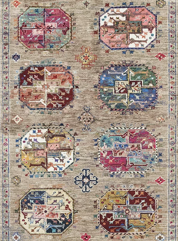 قالیچه و فرشینه مدرن هال و پذیرایی برند رویان کد F89 سایت خرید برو