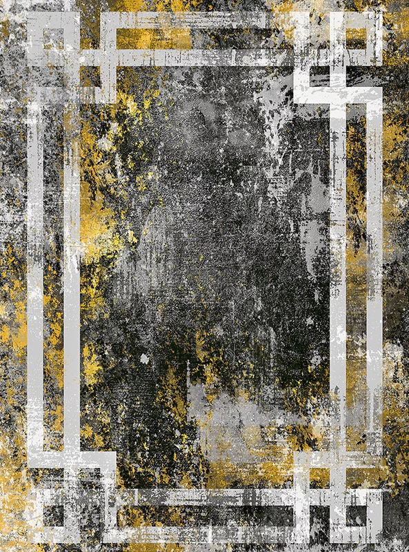 قالیچه و فرشینه مدرن هال و پذیرایی برند رویان کد F98 سایت خرید برو