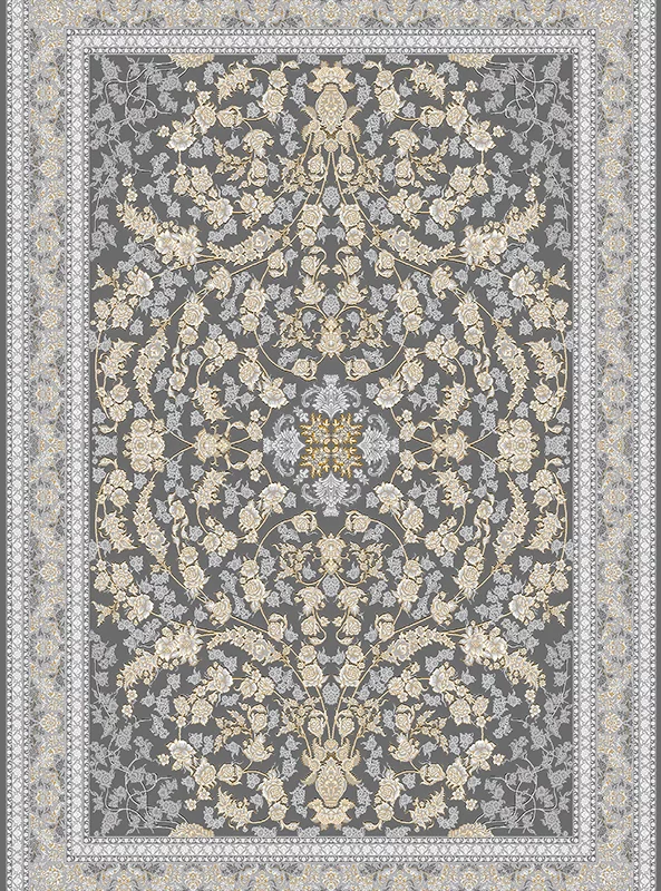 قالیچه و فرشینه مدرن هال و پذیرایی برند رویان کد F101 سایت خرید برو