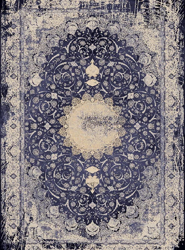 قالیچه و فرشینه مدرن هال و پذیرایی برند رویان کد F121 سایت خرید برو