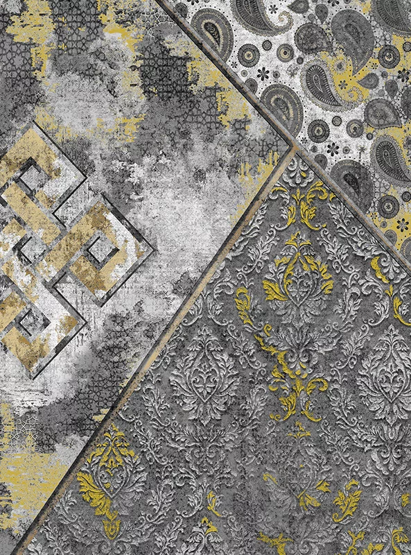 قالیچه و فرشینه مدرن هال و پذیرایی برند رویان کد F127 سایت خرید برو