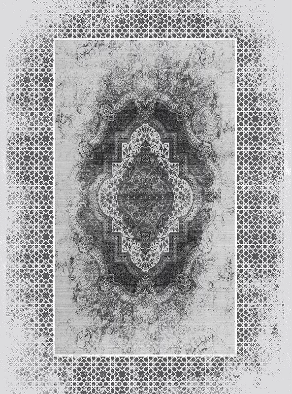 قالیچه و فرشینه مدرن هال و پذیرایی برند رویان کد F153 سایت خرید برو