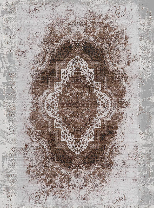 قالیچه و فرشینه مدرن هال و پذیرایی برند رویان کد F160 سایت خرید برو