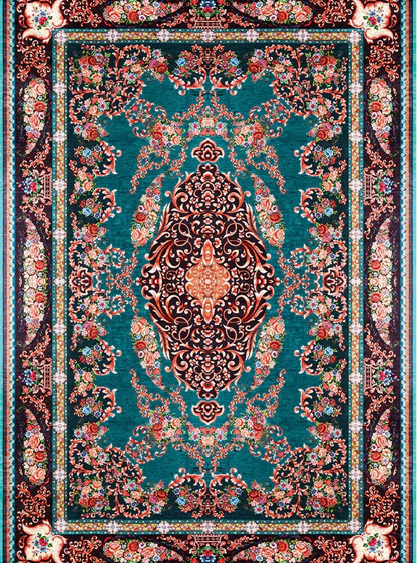 قالیچه و فرشینه مدرن هال و پذیرایی برند رویان کد F167 سایت خرید برو