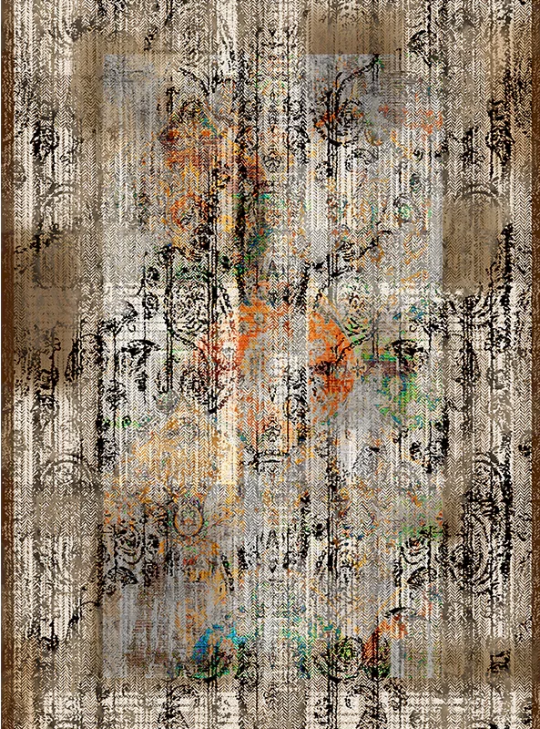 قالیچه و فرشینه مدرن هال و پذیرایی برند رویان کد F170 سایت خرید برو