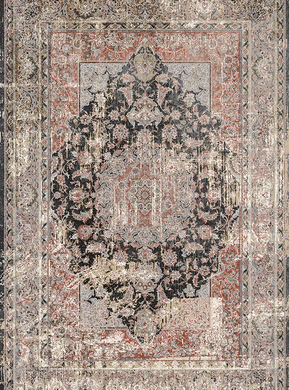 قالیچه و فرشینه مدرن هال و پذیرایی برند رویان کد F176 سایت خرید برو