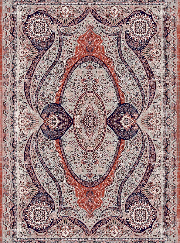 قالیچه و فرشینه مدرن هال و پذیرایی برند رویان کد F178 سایت خرید برو