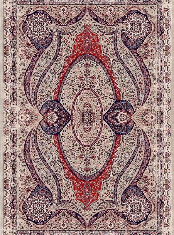 قالیچه و فرشینه مدرن هال و پذیرایی برند رویان کد F179 سایت خرید برو