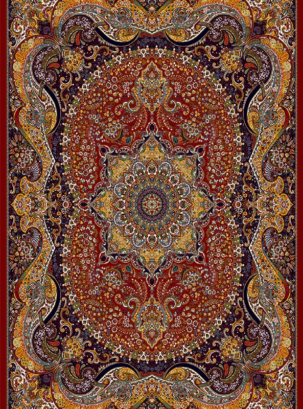 قالیچه و فرشینه مدرن هال و پذیرایی برند رویان کد F187 سایت خرید برو