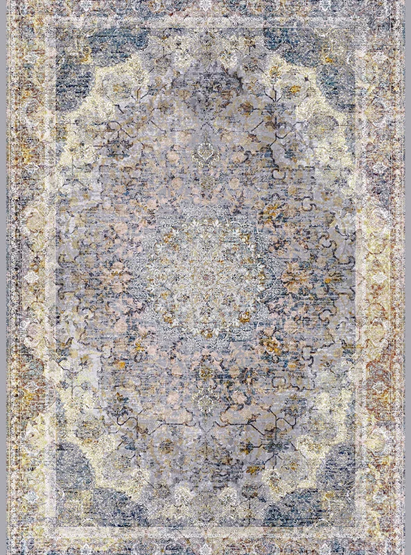 قالیچه و فرشینه مدرن هال و پذیرایی برند رویان کد F190 سایت خرید برو