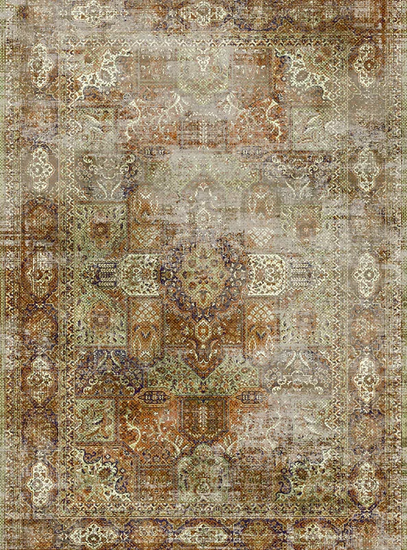 قالیچه و فرشینه مدرن هال و پذیرایی برند رویان کد F202 سایت خرید برو