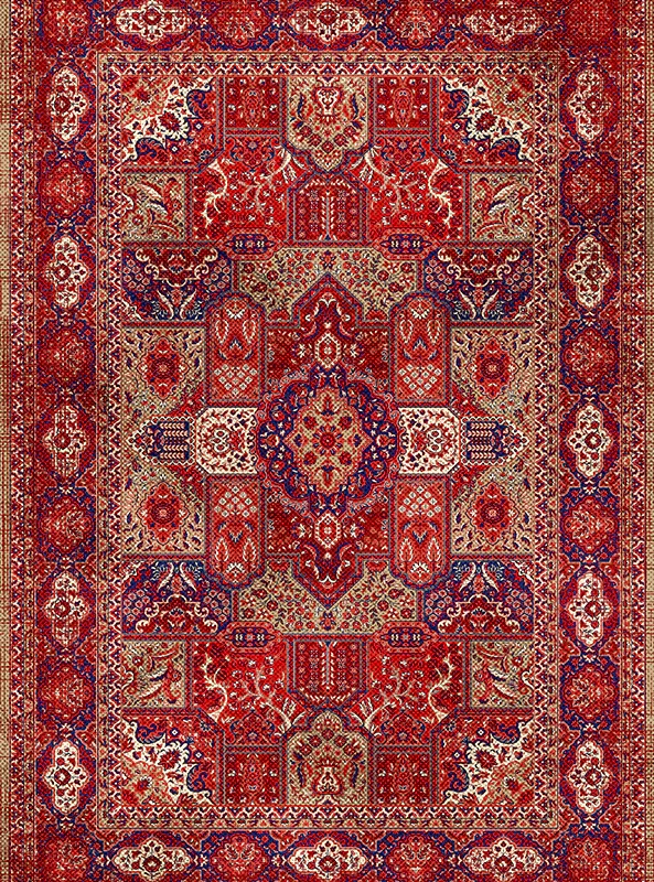 قالیچه و فرشینه مدرن هال و پذیرایی برند رویان کد F204 سایت خرید برو