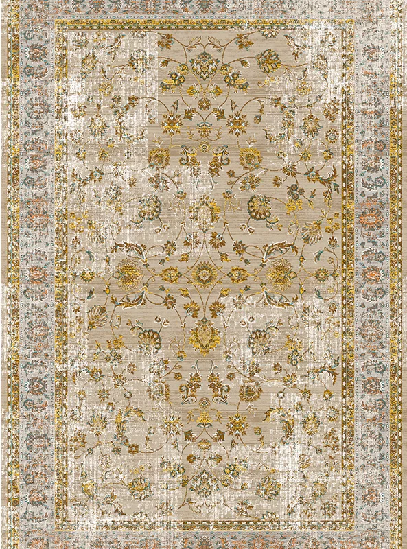 قالیچه و فرشینه مدرن هال و پذیرایی برند رویان کد F205 سایت خرید برو