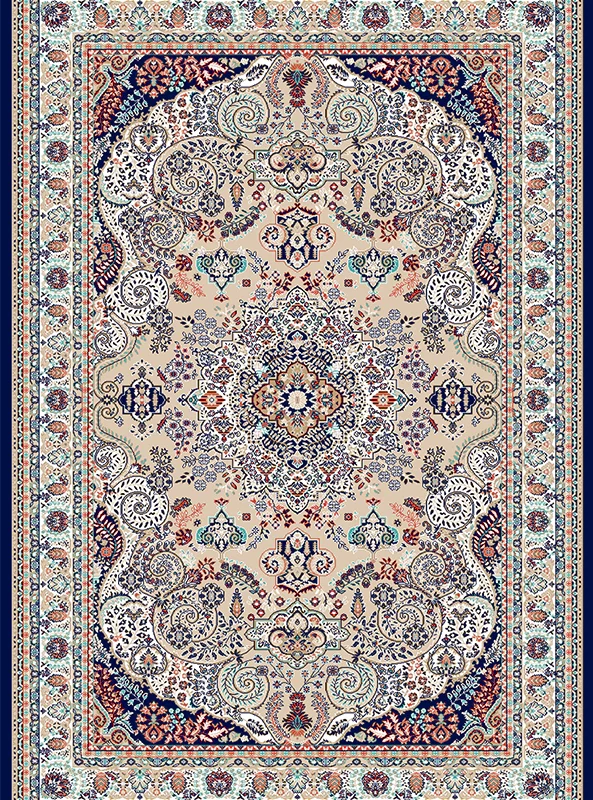 قالیچه و فرشینه مدرن هال و پذیرایی برند رویان کد F206 سایت خرید برو