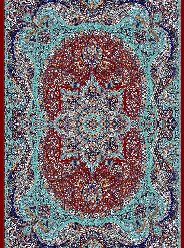 قالیچه و فرشینه مدرن هال و پذیرایی برند رویان کد F211 سایت خرید برو